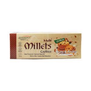 Siyanjali - Multi Millets Cookies with Nuts & Fruits – Millet’s Crunch in Every Bite 80 gms