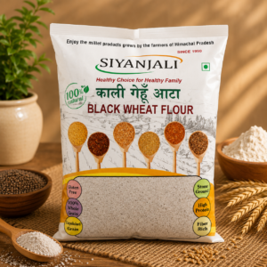 black wheat flour